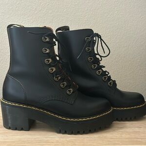 LEONA WOMEN'S VINTAGE SMOOTH LEATHER HEELED BOOTS